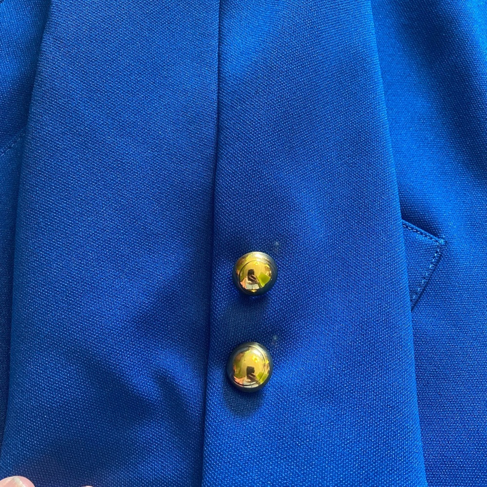 Givenchy VTG Sport Sapphire Blue Women's Blazer Plus Size - Picture 8 of 12